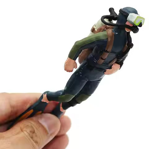 Plastic Seabed Exploration Diver Scene Decoration Miniature Toys Figures Toys Oceans Model Scene Act