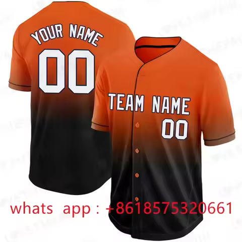 Baseball Jersey Men Women jersey Custom Team Shirt Print Person Name Number Stripe Hip Hop Sportswea