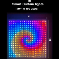 ◐√☪400 LED Smart Curtain Lights String Lights with App Remote Control Music Sync Christmas Curtain S