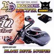 รอกหยดน้ำ BLACK DEVIL LUCIFER รอบ 6.3:1/7.1:1 มีทั้งหมุนซ้ายและหมุนขวา (แถมถุงใส่รอกฟรี)