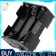 Double Side Spring 6 x 1.5 V AA Battery Holder Case Box Black