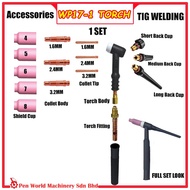 TIG WP17-1 TORCH BODY FITTING FOR CERAMIC CUP / COLLET /COLLET BODY / BACK CUP / TORCH BODY WP 17-1