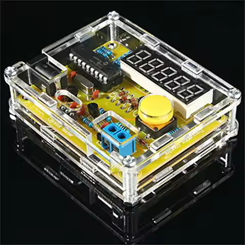 1Hz-50MHz Crystal Oscillator Frequency Counter Tester 5 Digits Display Frequency Meter with Shell Ca