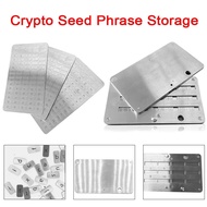Plates Wallet Crypto Cryptocurrency Storage Crypto Wallet for Bitcoin Hardware Cold Backup Mechanica