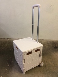 （全新） 白色 多功能 摺疊購物車 買餸 送貨 車仔 shopping car