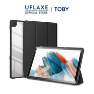 UFLAXE TOBY เคสโฟลิโออัจฉริยะกันกระแทกสำหรับ Samsung Galaxy Tab A9 / Tab A9 Plus ปกหนังสืออัจฉริยะคุ้มครองเต็มรูปแบบที่ชัดเจนทนทาน เคสแท็บเล็ตแบบใส