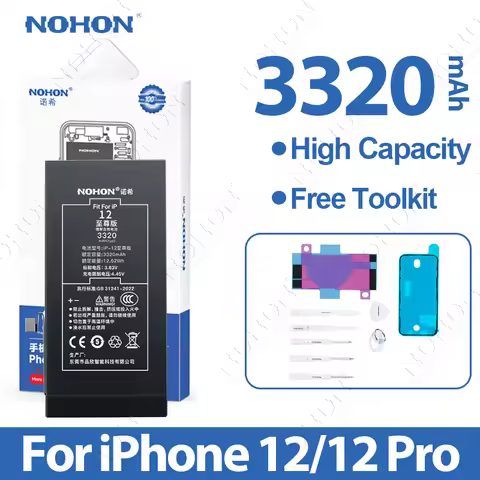 NOHON High Quality Battery for APPLE IPhone 12 12 Pro 13 Mini 14 ProMax 15 15 Pro Replacement Batter