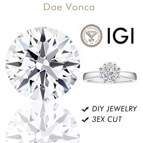 Round Shape Lab Created Diamonds DE 0.5-6.0ct Loose Diamond VVS2/VS1 IGI Certificate Diamond For Fin