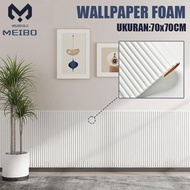 3D Foam Wall Paper with Motif Wall Sticker Wallpaper Ceiling Wallpaper Room DecorationMU 70x70CM