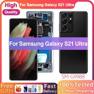 6.8'' Super AMOLED For Samsung Galaxy S21 Ultra 5G LCD Display Digital Touch Screen For G998F G998B 