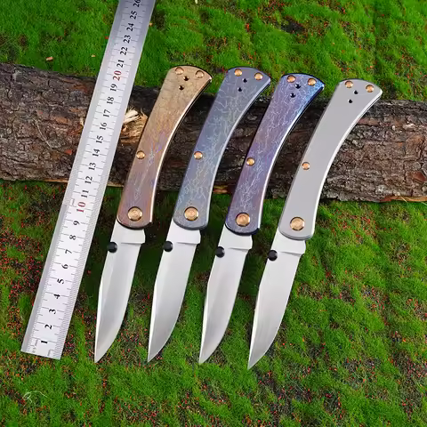 Folding Knife BUCK 110 Titanium alloy Handle S45VN Steel Knife Tactical Combat Outdoor Survival EDC 