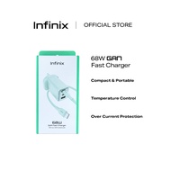 Infinix 68W Gan Fast Charger (2C1A) with free 100W braided Cable Compact & Portable Over Current Pro