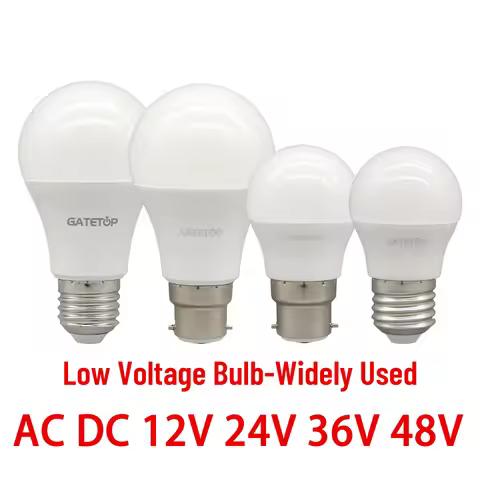 1-10PCS/Lot AC DC 12V 24V 36V 48V Low voltage LED Bulb Lamp E27 B22 10W 3W 5W Warm Cold lighting 300