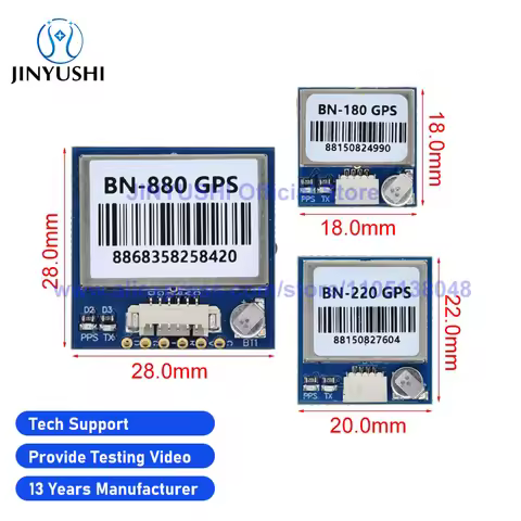 GNSS Module BN-180 BN-220 BN-880 3.0V-5.0V TTL level Built-in Flash GPS Glonss Galileo QZSS for Flyi