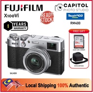 Fujifilm X100Vi f/2.0 Lens (23mm) Digital Camera (silver)(black) fujifilm malaysia set