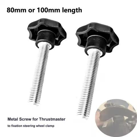 80mm/100mm Metal Screw for Thrustmaster T300 T150 T300RS T500 458 Fixation Simulator Steering Wheel