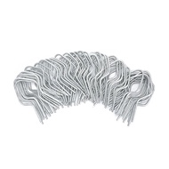100Pcs Galvanized Fence Wire Tie Clips Easy Installation Reliable Metal Fence Post Clips for DIY Ent