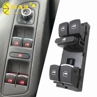 XIANS Car Window Lifter, ABS Chrome Window Control Switch, Car Repair 8 Pins 5ND959857 Window Switch Button for VW/ Jetta /Tiguan /Golf /GTI MK5 MK6 Passat