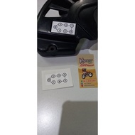 Suzuki Ts125 Gear Shift Sticker Ts125 Gear Shift Sticker Suzuki Ts125 Front Gear Cover Sticker Ts125