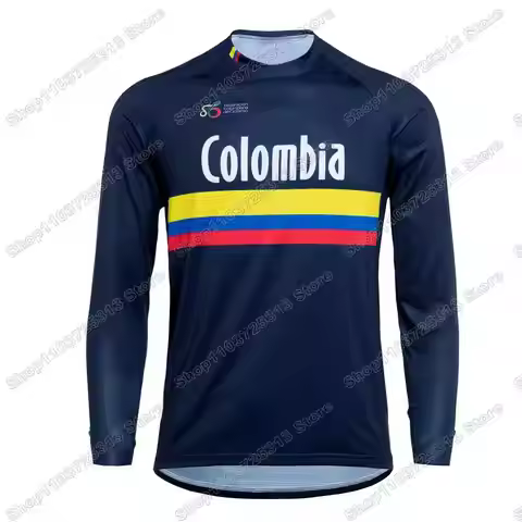 2024 Colombia Team T Shirt Unisex BMX Cycling Jersey Federation Colombia MTB GYM Outdoor Tech Shirt 
