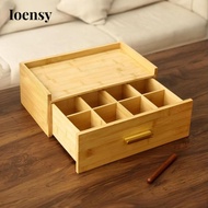 [Ioensy] Wooden Tea Bag Organizer, Station, Chest, Dustproof, Decoration, Accessory, Tea