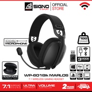 SIGNO E-Sport 7.1 Wireless Gaming Headset MARLOS รุ่น WP-601 (หูฟัง เกมมิ่ง)