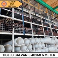 Besi Kotak Hollow / Hollo Galvanis 40 x 60 Panjang 6 meter