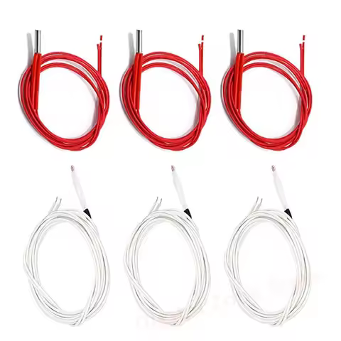 3D Printer 24V 40W 620 Ceramic Cartridge Heater 1M and NTC Thermistor 100K 3950 for Creality CR-10S 