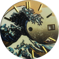 Kanagawa Wave Dial 28.5MM Modification Suitable for Seiko Watch Full Night Light NH35/36/4R6R7S Bran