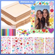 Picture Frame Painting Craft Kit for 4" x 6" Photo Wooden Picture Frame Kid DIY Handcraft Present SH