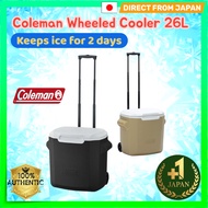 Coleman Wheeled Cooler 28QT (26L): Rolling Ice Chest with Telescoping Handle - 2-Day Cooling Capacit