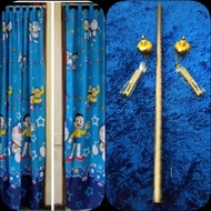 Curtain Doraemon + Curtain Rod