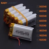 5Pcs 302540 300mAh Lithium Li-ion Polymer Lipo Battery  402540 502540 500mAh 602540 702540 802540 85