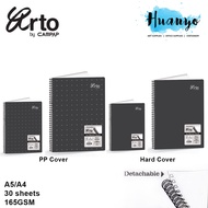 Campap Arto Wire O PP Cover / Hard Cover Detachable Sketch Book 165GSM 30 Sheets (A4 / A5 , Refillab