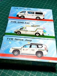 全新 TVB x 微影 TINY 模型 車 一套三款 Hiace Sprinter Jeep model【絕版客製版】(不散賣)