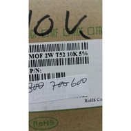2W Metal Oxide Resistor 5%, per 1000pcs