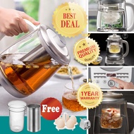 Bear YSH-A18U2 Multi-functional 1.8L Intelligent High Borosilicate Glass herb Tea Kettle with Stainl