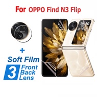 OPPO Find N3 Flip Screen Protector Soft Film For OPPO Find N3 Flip Protective Hydrogel Film and Camera Lens Glass