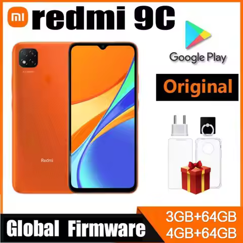 Global Rom Xiaomi Redmi 9C Smartphone 4GB RAM 128GB ROM MediaTek Helio G35 6.53 inch Android 10 13MP