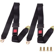 NEW Black 128cm 2-Point Adjustable Car Seat Belt 2-Point Car Safety Seat Belt/