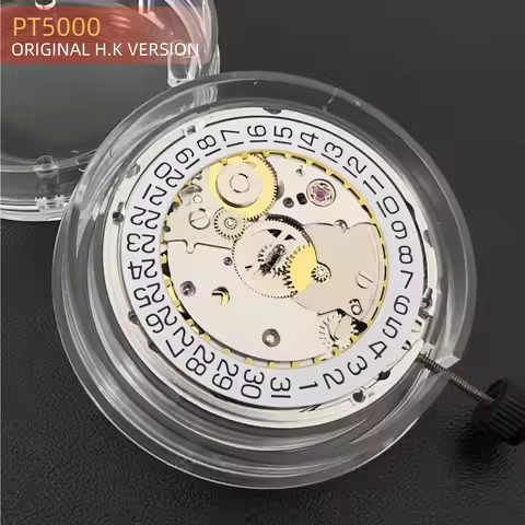 Genuine H.K PT5000 Automatic Mechanical Movement Gold/Silver Version Top Clone 2824-2 High Accuracy 