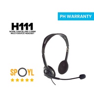 Logitech H111 Noise Cancelling 3.5mm Multi-Device Headset Over the Ear Headphones - Spoyl Store