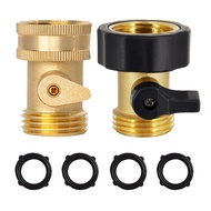 Brass American Single Pass Ball Valve 3/4Threaded Water Pipe Connector American Garden Straight Ball