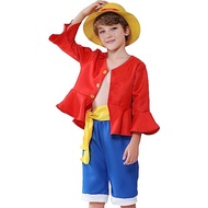 HM1241 LUFFY Pirate Character Cosplay Costume Set for Kids with Accessories