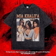 Peterworld "MIA KHALIFA" OVERSIZED T-SHIRT / WASHED T-SHIRT / STONE WASH / OVERSIZED T SHIRT / MIA K