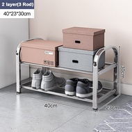 Stainless Steel Shoes Rack Shoe Cabinet Rack Shelf Rak Besi Indoor Outdoor Rack Living Room Shelf Ra