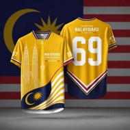 69th Malaysia Independence Day 1957 National Day 2026 Malaysia Flag Printing Full Sublimation, Short
