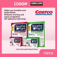 Breathe Right Extra Strength Nasal Strips, 72 Strips