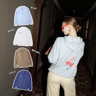 BIRDIE HOODIE (Brown•White•Blue•Navy)เสื้อฮู้ด