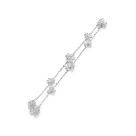ZOCA Flower Replica Necklace Luxury Sterling Silver 925 Necklaces for Women 925 Choker Necklace